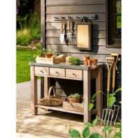 Tuinwerktafel Met Zinken Blad - thumbnail