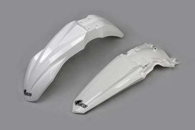 UFO PLAST spatbordset mudguard set ufo kawasaki white