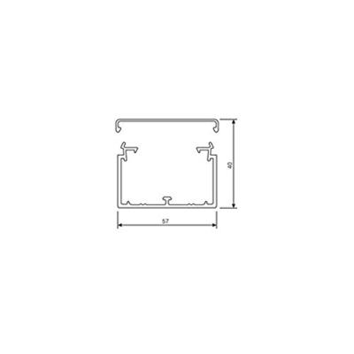 Hager LF4006007030 Kabelgoot Kabelgoot voor elektrische installaties (l x b x h) 2000 x 57 x 40 mm Steen-grijs 1 stuk(s) Hager LF4006007030 Kabelgoot Kabelgoot voor elektrische installaties (l x b x h) 2000 x 57 x 40 mm Steen-grijs 1 stuk(s)