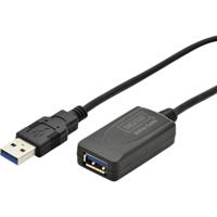 Digitus DA-73104 USB-kabel USB 3.2 Gen1 (USB 3.0 / USB 3.1 Gen1) USB-A stekker, USB-A bus 5.00 m Zwart - thumbnail