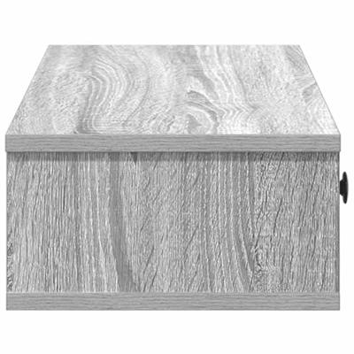 Wandschap met lades 60x25x15 cm bewerkt hout grijs sonoma eiken Wandschap met lades 60x25x15 cm bewerkt hout grijs sonoma eiken