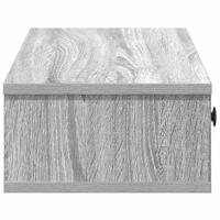 Wandschap met lades 60x25x15 cm bewerkt hout grijs sonoma eiken - thumbnail