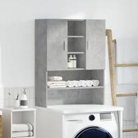 Wasmachinekast 70,5x25,5x90 cm betongrijs - thumbnail