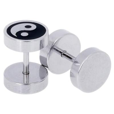 Heren oorbellen Fake Ear Plug Yin Yang