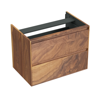 Onderkast Forzalaqua Reno 80x51x60 Cm 2 Lades Softclose Noten Pure Walnut Onderkast Forzalaqua Reno 80x51x60 Cm 2 Lades Softclose Noten Pure Walnut