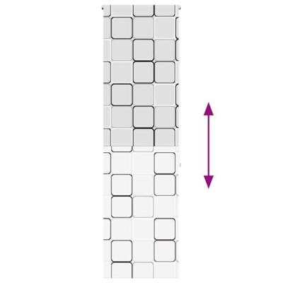 VidaXL Doucherolgordijn 60x240 cm stofbreedte 56 cm