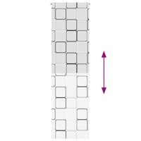 VidaXL Doucherolgordijn 60x240 cm stofbreedte 56 cm - thumbnail