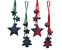 Tros ijzer figuren h38 cm assorti kerstboomversiering kerst Decoris - Decoris - thumbnail
