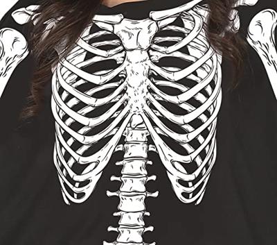 Skelet Poncho met Capuchon