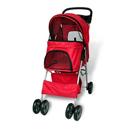 VidaXL Wandelwagen voor hond rood