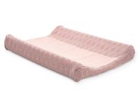 Jollein Verschoonkussenhoes River Knit 50x70 cm lichtroze - thumbnail