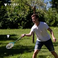 Badmintonset - TALBOT TORRO - 4 Fighter - 4 rackets - Multifilament bespanning met ogen - 3 synthetische shuttlecocks - thumbnail