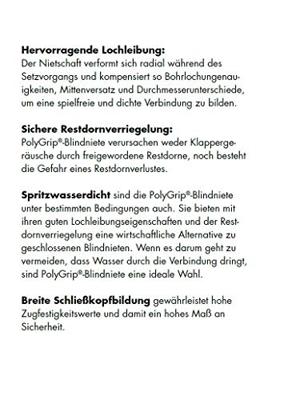 Gesipa 1464832 Popnagel (Ø x l) 4.8 mm x 17 mm RVS Aluminium 50 stuk(s) Gesipa 1464832 Popnagel (Ø x l) 4.8 mm x 17 mm RVS Aluminium 50 stuk(s)