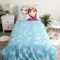 Disney Frozen Dekbedovertrek Anna & Elsa - 140 x 200 cm - Katoen - 70 x 90 cm - thumbnail
