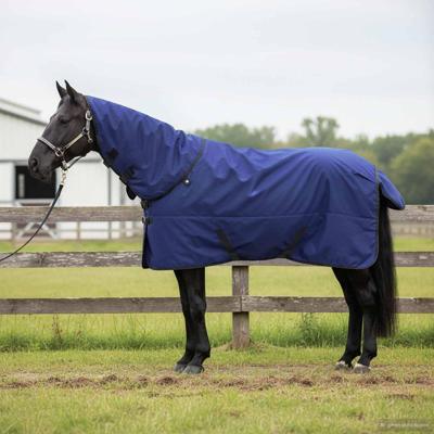 VidaXL Paardendeken donkergroen en zwart 95 cm polyester