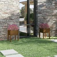 VidaXL Plantenbaken 2 st 50x50x70 cm massief grenenhout honingbruin - thumbnail