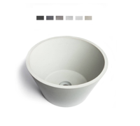 Urbi et Orbi Circum opbouw wastafel 38x26cm antraciet - thumbnail