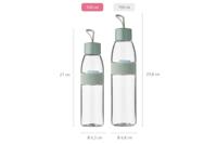 Mepal waterfles ellipse 500 ml nordic black - thumbnail