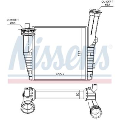 Interkoeler, tussenkoeler 96611