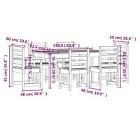 7-delige Tuinset massief douglashout - thumbnail