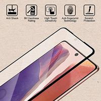 Lunso - Samsung Galaxy S21 Plus - Gehard Beschermglas - Full Cover Screenprotector - Black Edge - thumbnail