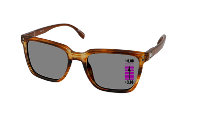 Zonneleesbril Vista Bonita Cubo XL Progressief-Amber Dawn-+3.00