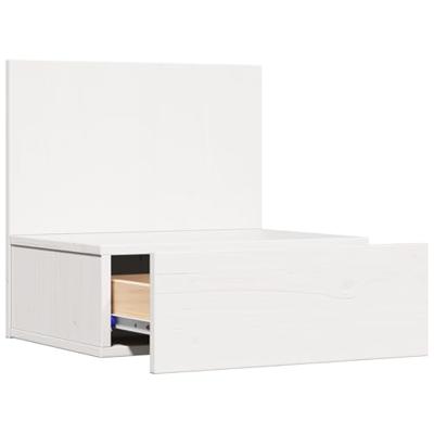 Nachtkastje 2 pcs Wit 42 x 32,5 x 40 cm Massief grenenhout