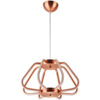 LED Hanglamp Industrieel 38W Natuurlijk Wit 4000K Ovaal Mat Koper - thumbnail