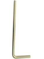 Wiesbaden Vloerbuis 75x22 cm Geborsteld Messing Goud - thumbnail