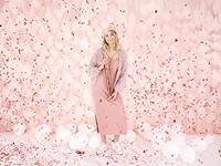 Confetti Shooter Hartjes Roségoud - 60 cm - thumbnail