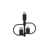 Belkin universele kabel (3-in-1 USB-C-, Lightning- en Micro-USB-laadkabel) Laad smartphones, tablets, powerbanks en meer op (1 m) - thumbnail