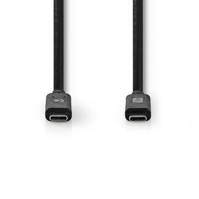 Nedis USB 3.2 Gen 2 10Gbps 100W USB Type-C 1m Zwart