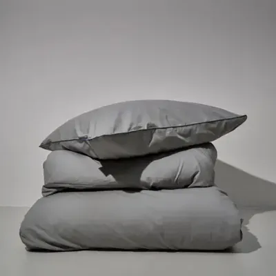 Auping Pearl grey Percale kussenslopen