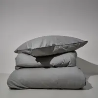 Auping Pearl grey Percale kussenslopen - thumbnail