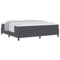 Boxspring bed Donkergrijs en Wit 203 x 200 x 60 cm - thumbnail