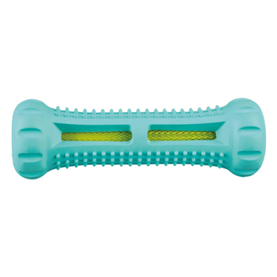 TRIXIE DENTA FUN NATUURRUBBER BOT MET MUNTSMAAK 15 CM 3 ST