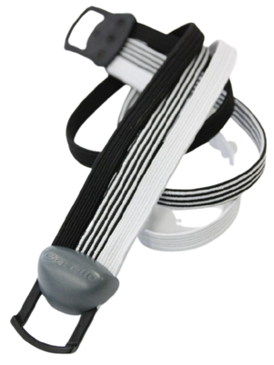 Gazelle Snelbinder trio 28" power - zwart/gestreept wit/wit