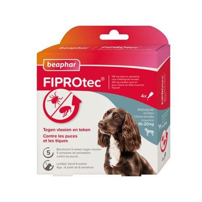 Beaphar fiprotec hond tegen teken en vlooien