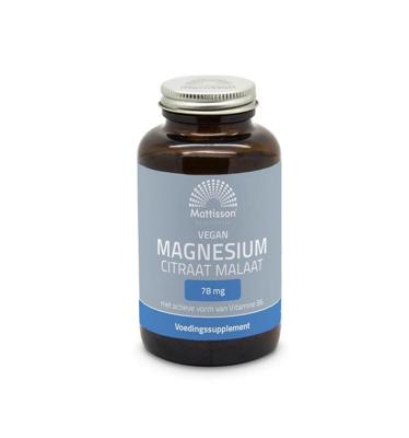 Mattisson HealthStyle Magnesium Citraat Malaat 78mg Mattisson HealthStyle Magnesium Citraat Malaat 78mg