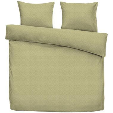 Dekbedovertrek Amir - groen - 200x220 cm - Leen Bakker
