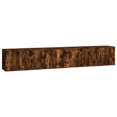 Tv-wandmeubels 3 st 80x34,5x40 cm gerookt eikenkleurig