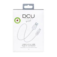 DCU Tecnologic, USB-kabel, USB type C 3.1 naar type A 3.0, lengte 2 m, wit - thumbnail