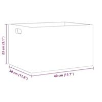 VidaXL Houten kist met handvatten 40x30x23 cm massief grenenhout zwart - thumbnail