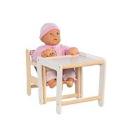 Goki houten poppenstoel met tafel 2in1 - thumbnail