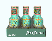 Arizona green tea peach pet (6x 50cl) - thumbnail