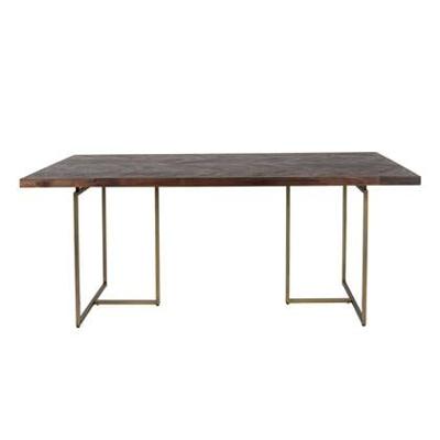 Dutchbone Eettafel 'Class' Antique Brass, 180 x 90cm