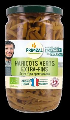 Primeal Haricots verts sperziebonen extra fijn bio 660 Gram