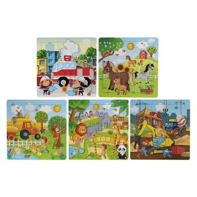 Creative Craft Group Houten uitdeelpuzzeltjes - 15st.