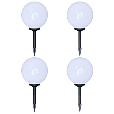 VidaXL Tuinpadlampen 4 st met grondpin led 30 cm