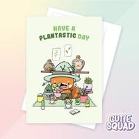 CutieSquad Ansichtkaart - Have a plantastic day - thumbnail